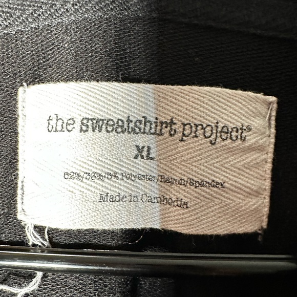 Stylish Black Cowl Neck Sweater with White Stripes - Picture 2 of 6